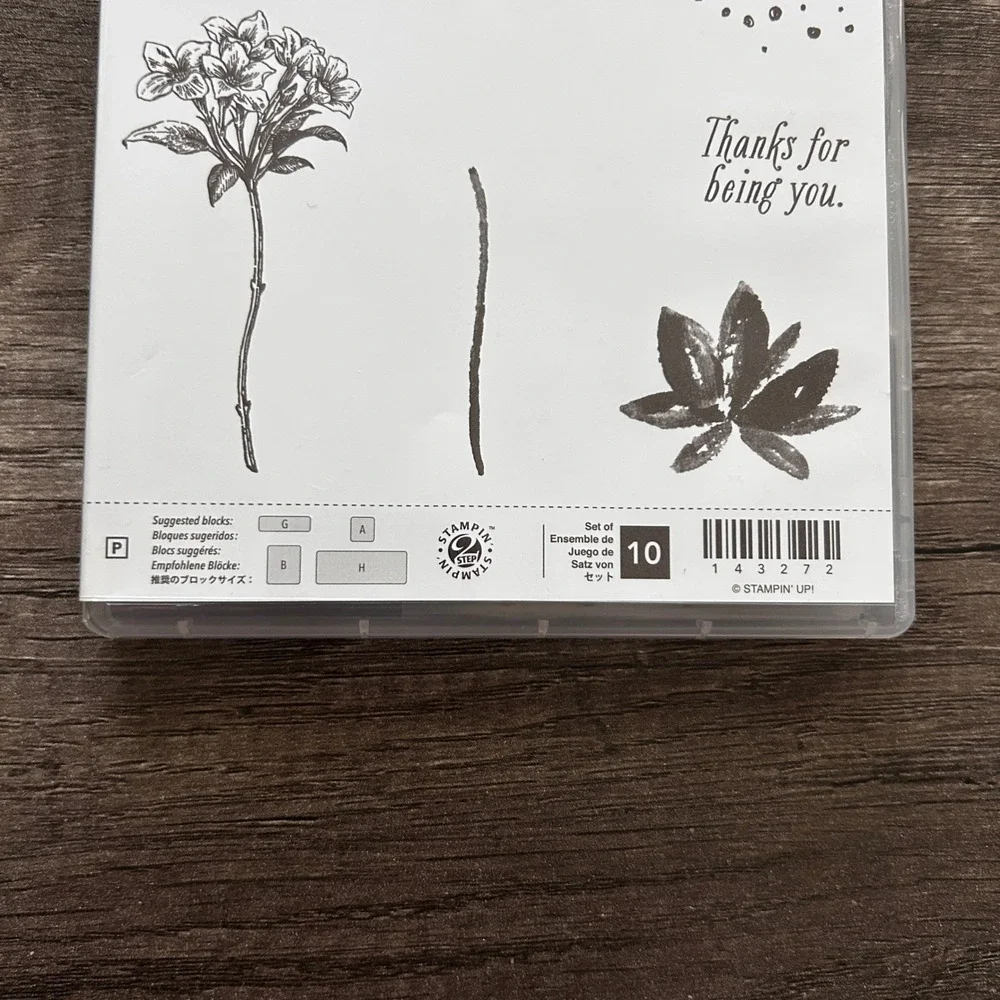 Stampin Up Floral Clear Stamp Set Bundle What I Love & Avant Garden Card‎ Craft